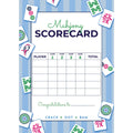 Mahjong Tiles Scorecard Notepad