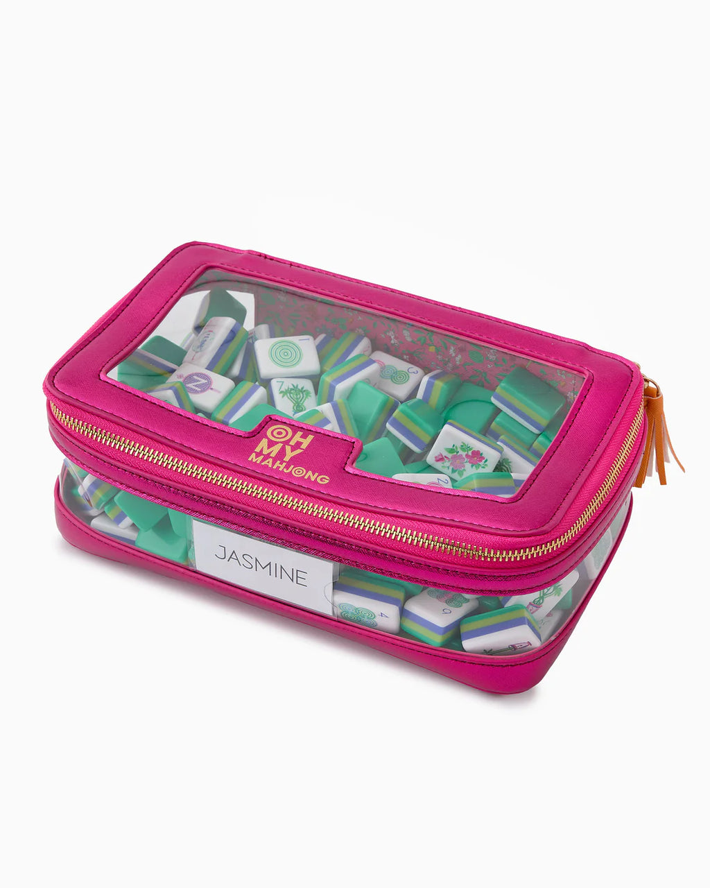 Metallic Pink Tile Storage Bag