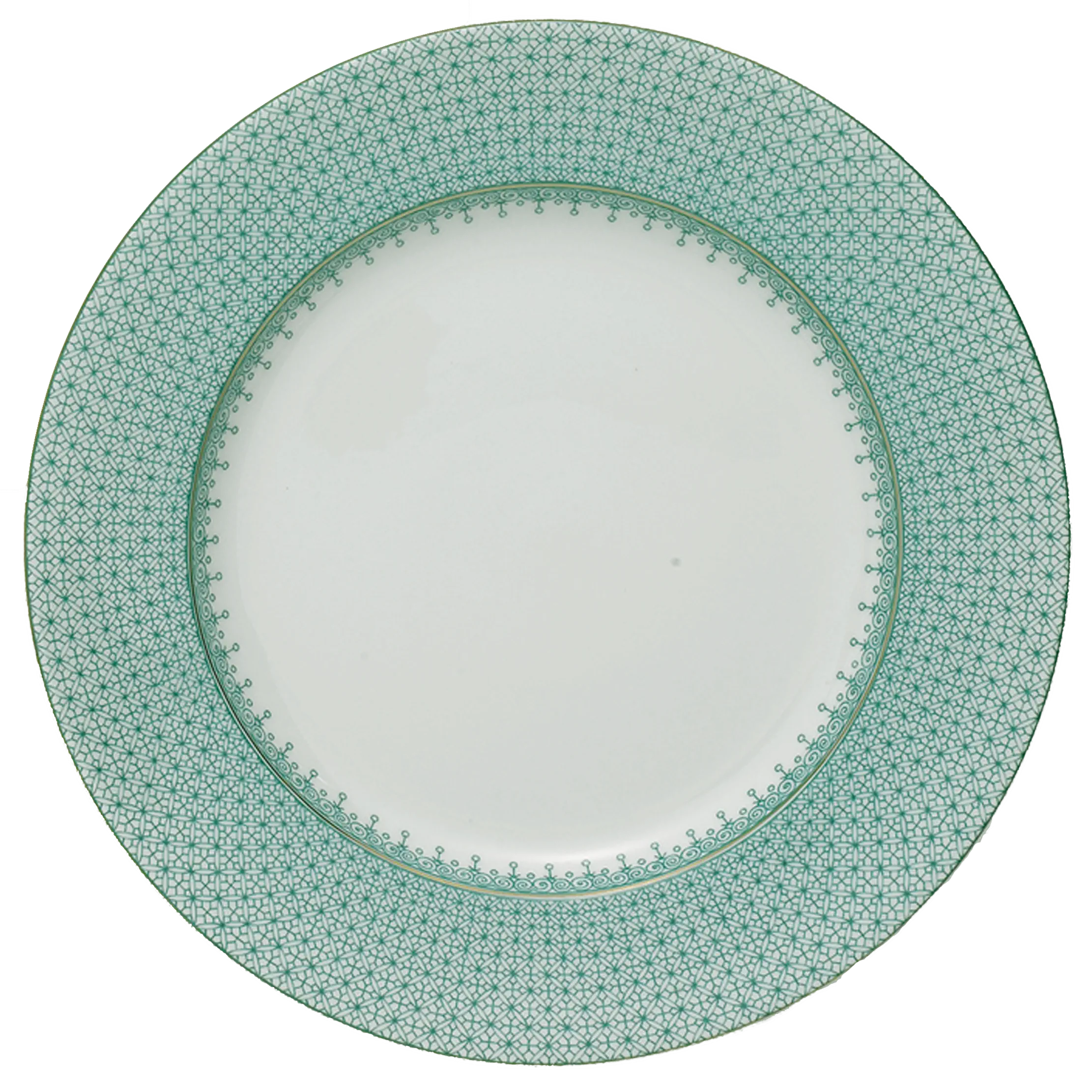 Green Lace Charger Plate