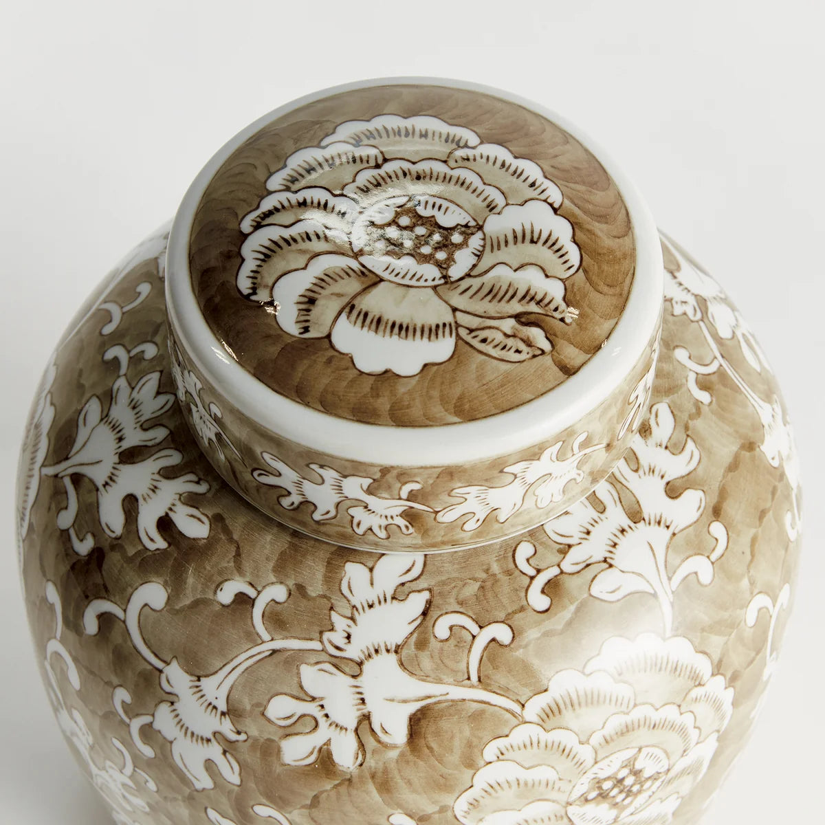 Province Lotus Lidded Jar