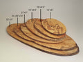 Live Edge Oval Spalted Maple Wooden Cutting Board (18”)