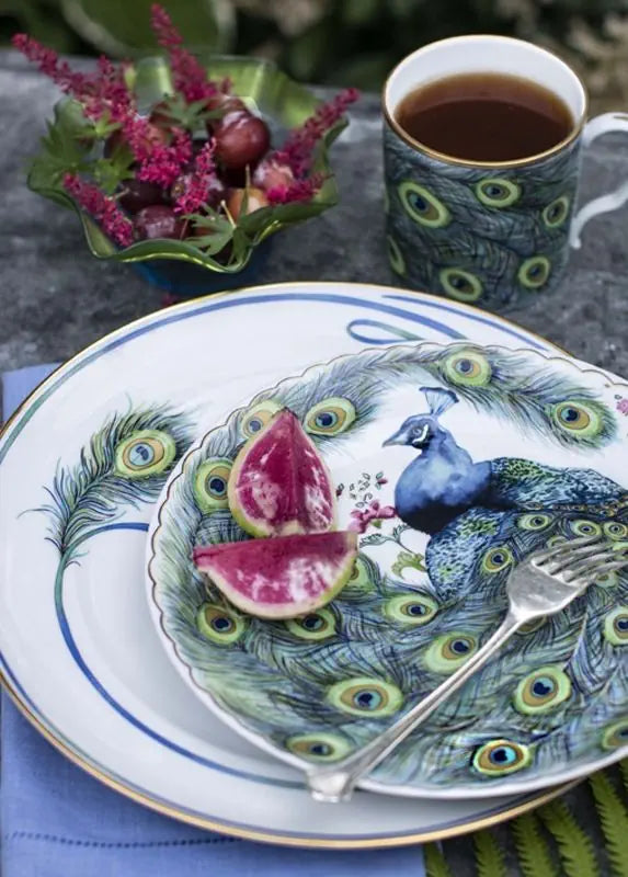 Peacock Dessert Plate