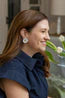 Fleur Mother of Pearl & Peridot Earrings