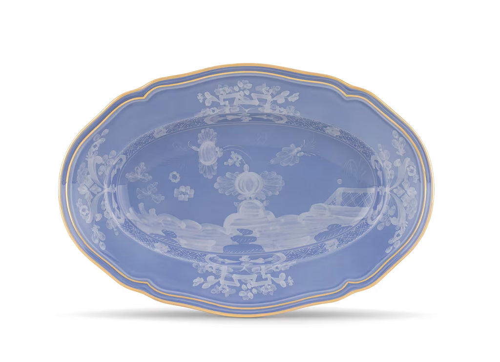 Oriente Italiano Pervinca 15" Oval Platter by Ginori 1735