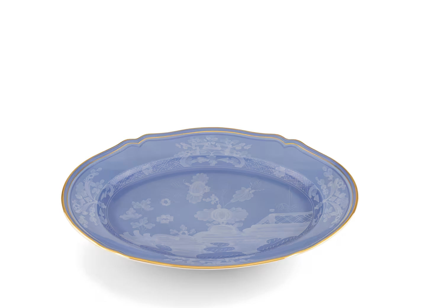Oriente Italiano Pervinca 13" Oval Platter by Ginori 1735