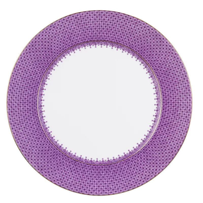 Plum Lace Dinner Plate
