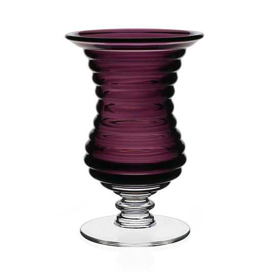 Amethyst Footed Ripples Vase 8.5"