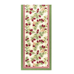 Squirrel & Pinecone Red & Brown Runner