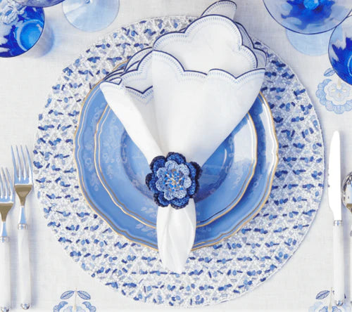 Pareo Napkin Ring in Periwinkle/Blue