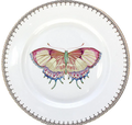 Golden Teardrop Butterfly Dessert Plate – 8.5" Fine Porcelain