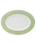 Apple Green Lace Oval Platter