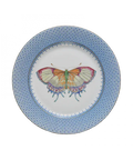 Cornflower Lace Dessert Plate with Butterfly