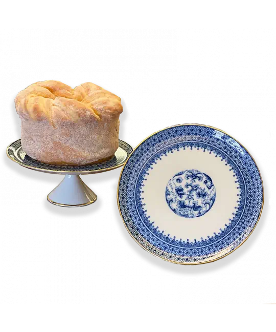 Blue Lace Cake Stand, Small