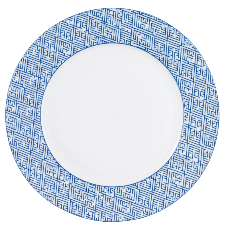 Labyrinth Service Plate – Blue