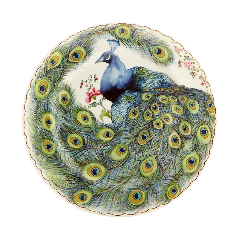 Peacock Dessert Plate