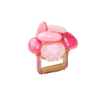 Sea Stone Napkin Ring in Pink