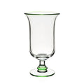 Footed Flower Vase | 8" Green Siena