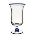 Footed Flower Vase | 8" Blue Siena