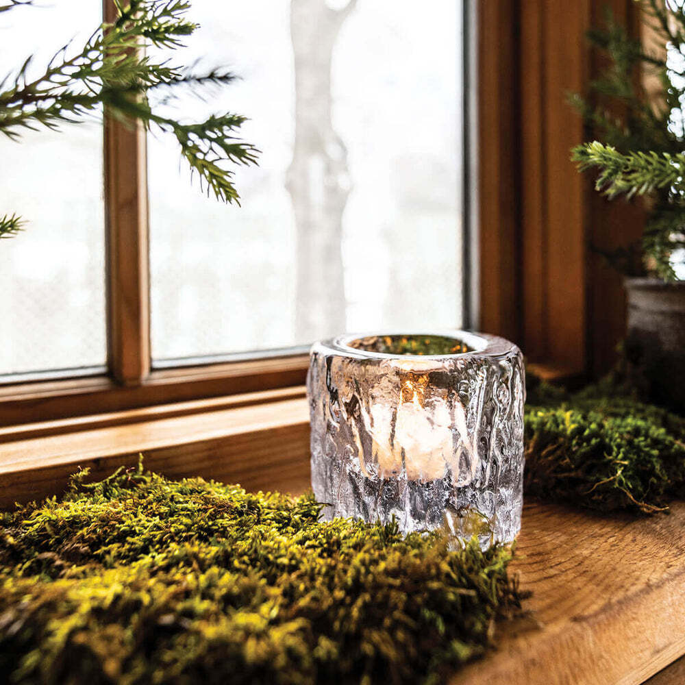 Silver Lake Tealight by Simon Pearce Additional Image-2