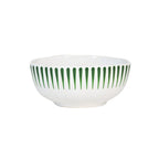 Sitio Stripe Cereal Bowl in Basil