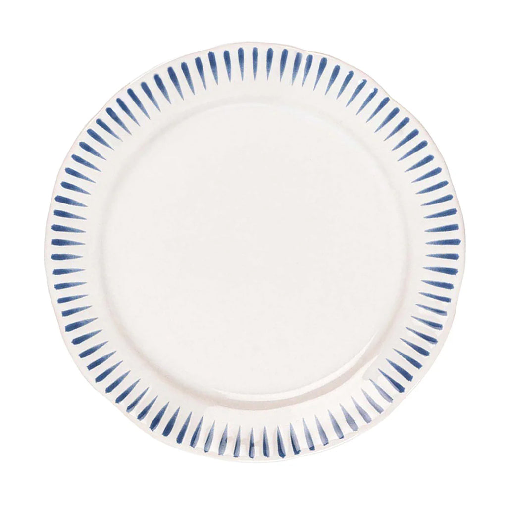 Sitio Stripe Dinner Plate in Delft Blue