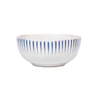 Sitio Stripe Cereal Bowl in Delft Blue
