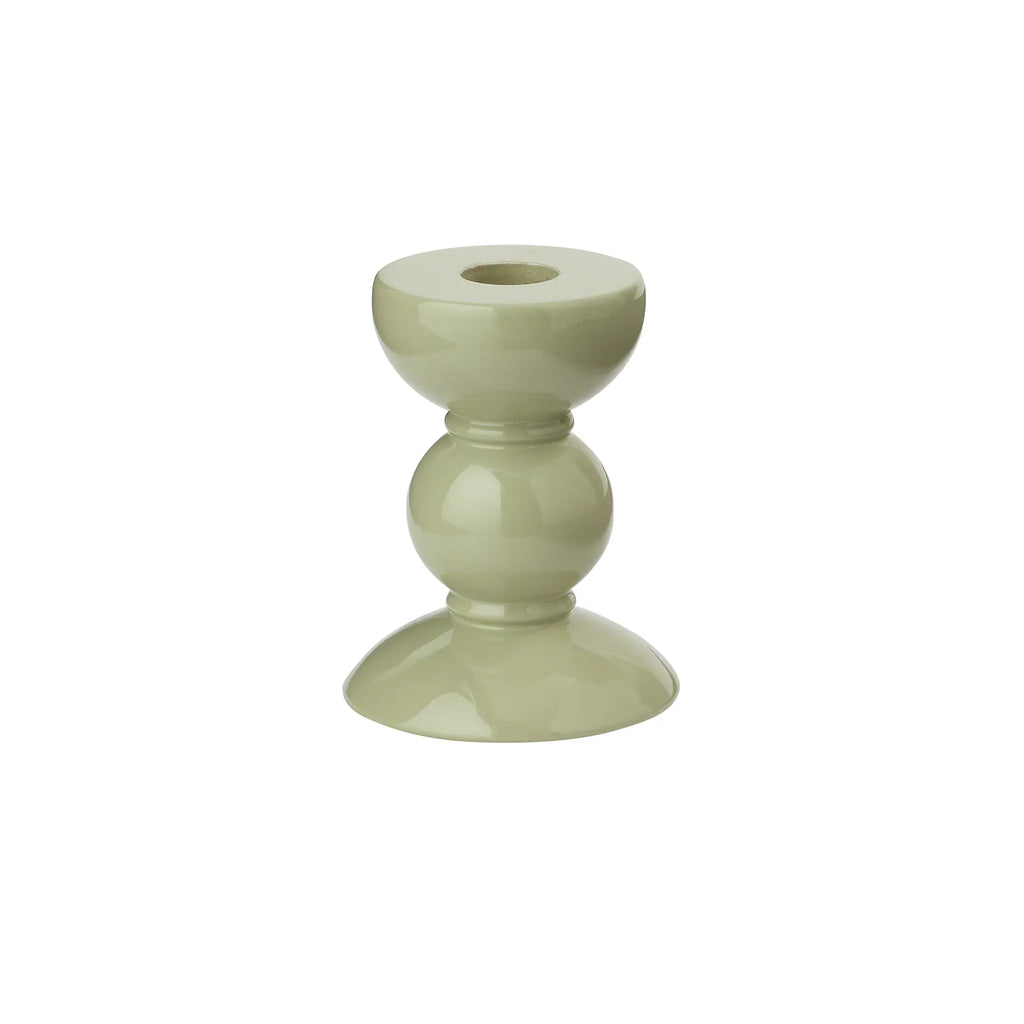 Bobbin Candlestick in Sage