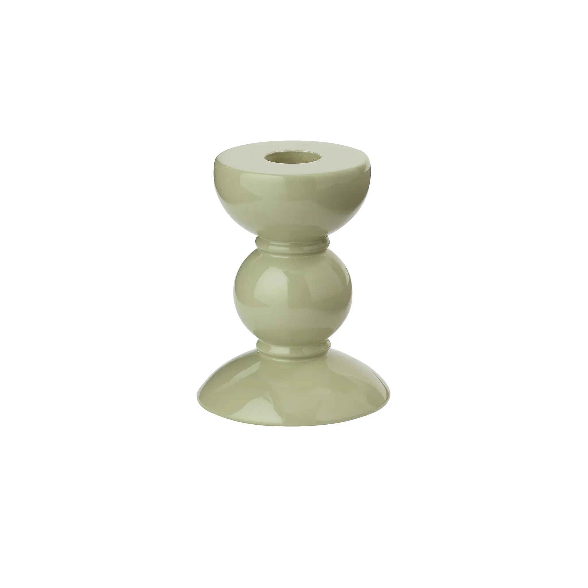 Bobbin Candlestick in Sage