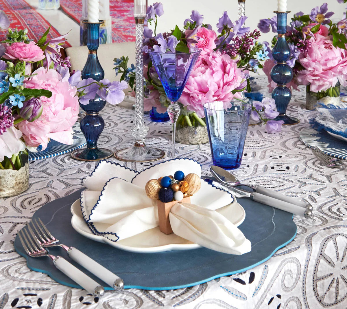Tailored Placemat in Periwinkle, Set of 4 by Kim Seybert