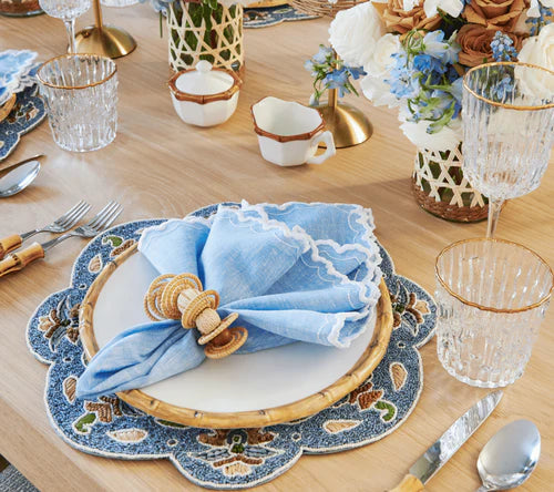 Calypso Napkin Ring in Natural/Brown