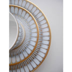 Arcades grey & gold Dessert Plate