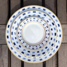 Recamier - La Bocca bleu Dessert Plate