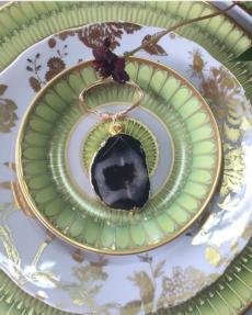 Arcades green Serving Plate