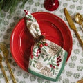 S/4 Christmas Garland Napkins