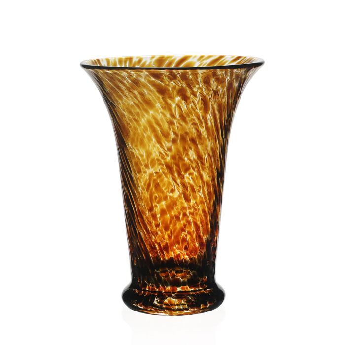 Vanessa Flower Vase Tortoise  7.5