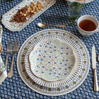 Villa Seville Scalloped Salad Plate Chambray