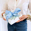 Lacquer Scalloped Napkin Holder | White