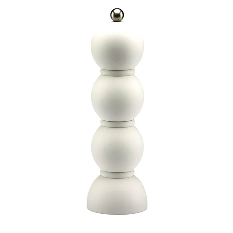 Scandi Bobbin Salt/Pepper Mill in Matte White