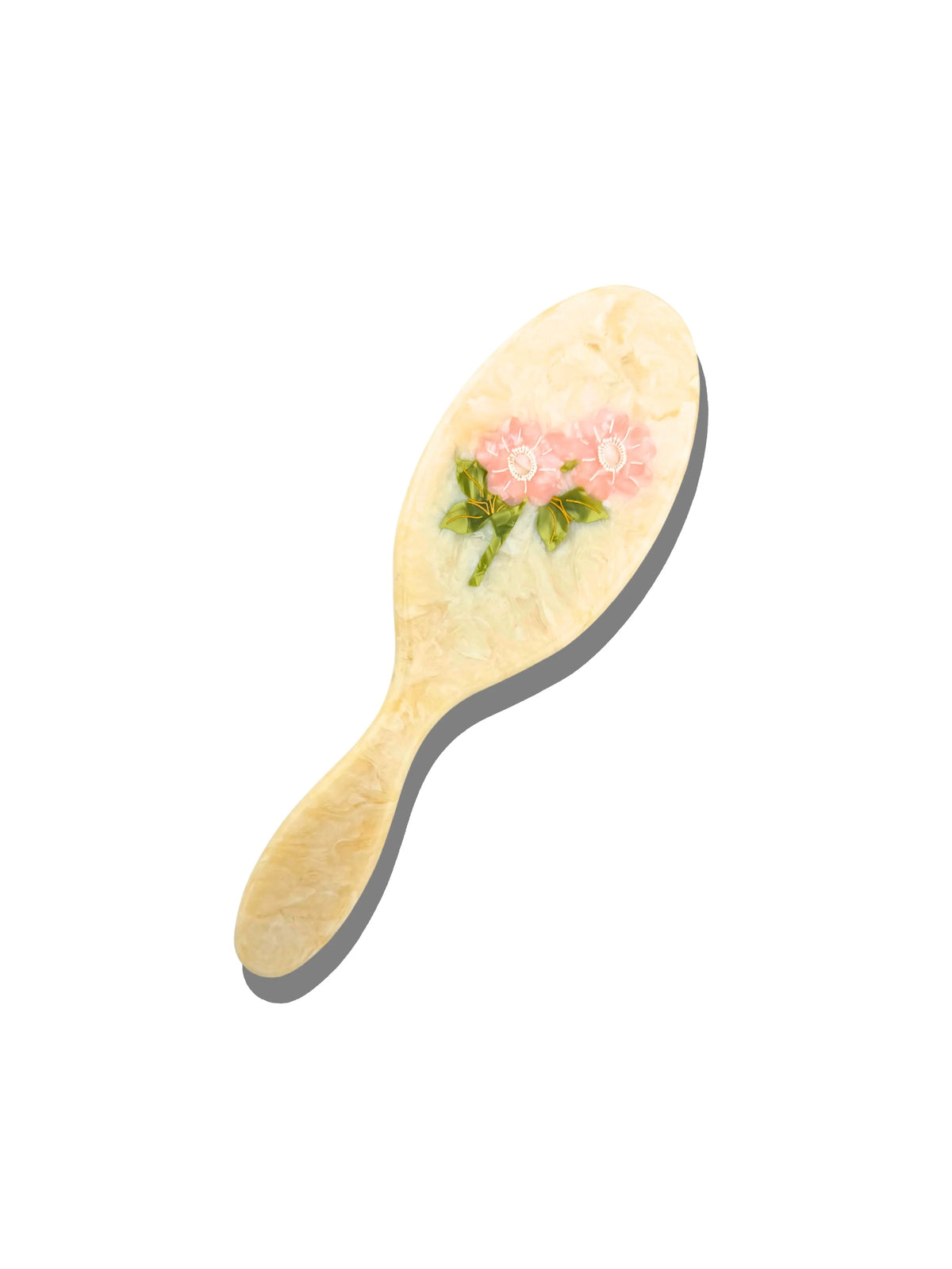 Hand-Painted Wild Roses Amazing Hair Day Brush
