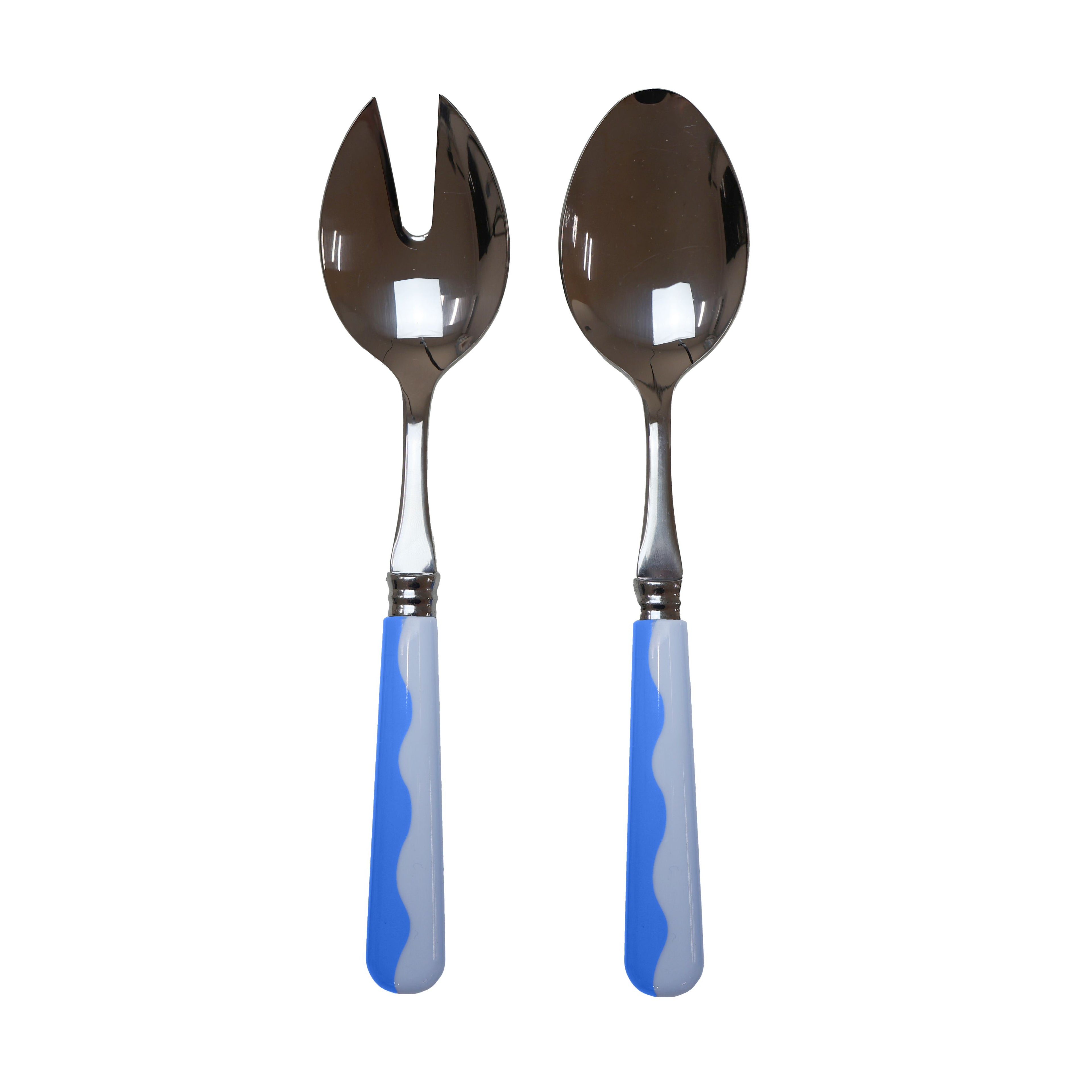 Wave 2 Piece Server Periwinkle & Pale Blue