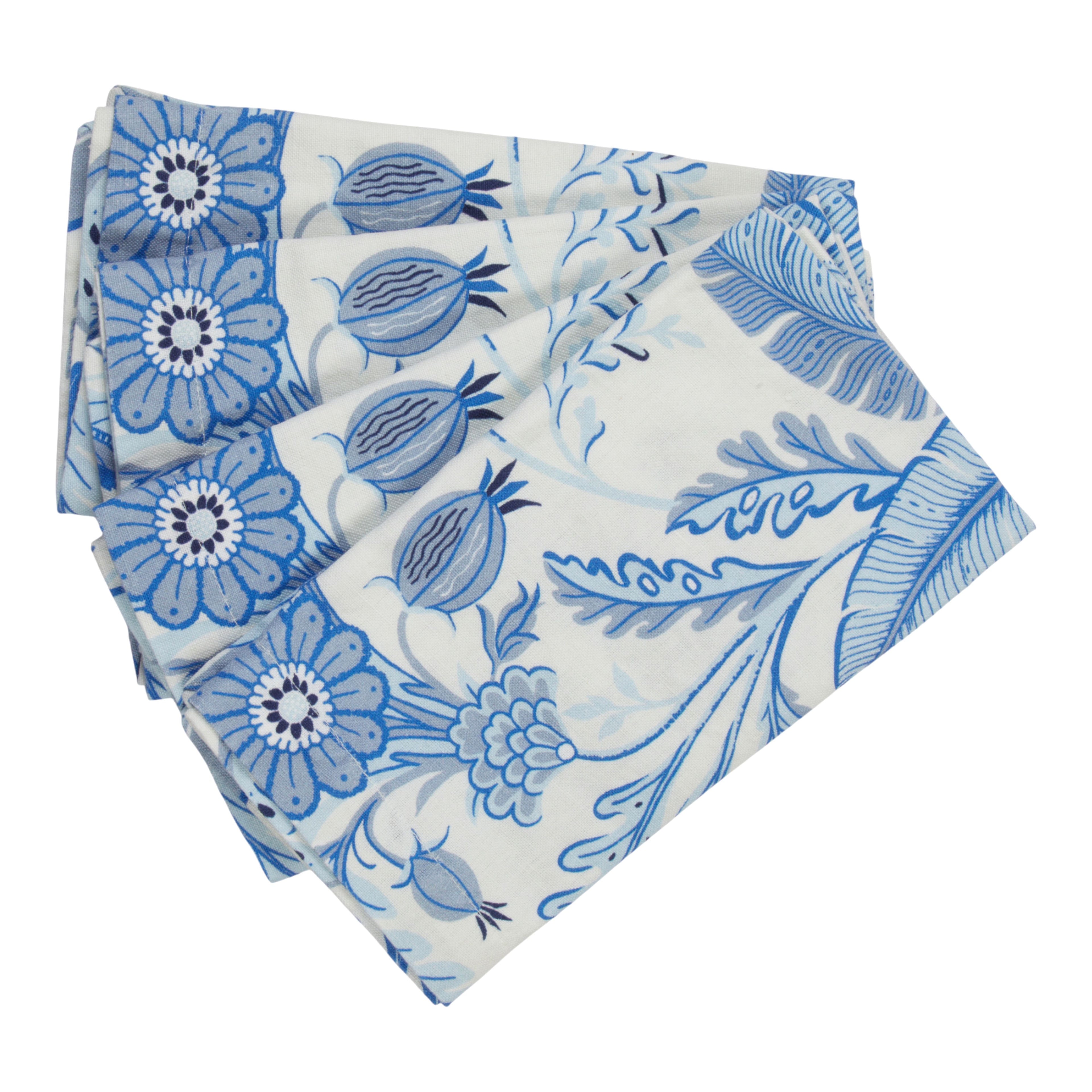 Pb Set Of 4 Napkins Blue